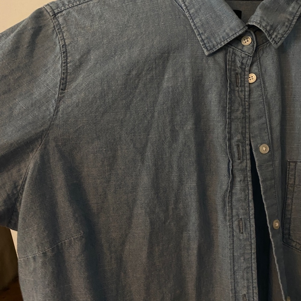 JCrew ls chambray top XLarge